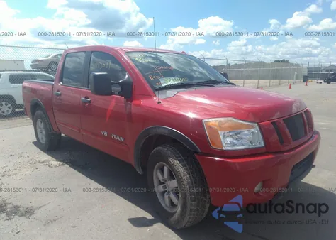 2011 Nissan Titan Pro-4X z USA, uszkodzony, nr VIN 1N6BA0EC8BN300817